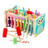 WHAMVOX Wooden S Hammer Beating Musical Instrument and Fishing Game for Smooth Edges Small Hands Design Educational Play for Boys view 1