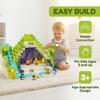150PCS Magnetic Building Blocks Set for Kids 3+, Forest Mine Exploration Magnetic Cubes with Mini Figures, STEM Educational Construction Toys for Boys Girls, Cave Adventure Themed Magnet Blocks Kit view 2