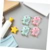 KONTONTY 4pcs Handbell Rattle for Early Education Sensory for Visual Auditory Development and Hand-Eye Coordination Stimulation view 3