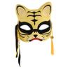 BCOATH Luminous Half Face Tiger Mask with Strap Dark Party Supply for Halloween Cosplay Role-playing and Fancy Dress Festivals view 1