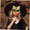 BCOATH Luminous Half Face Tiger Mask with Strap Dark Party Supply for Halloween Cosplay Role-playing and Fancy Dress Festivals view 4