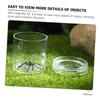 COOLHIYA 10Pcs Magnifying Critter Observation Boxes with Ventilation for Insect Breeding and Outdoor Exploration Lightweight Plastic Containers for Educational Bug Collecting and Measuring view 4