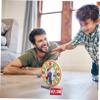 WHAMVOX Wooden Small Teaching Clock for Educational Math Learning Simulated Clock Model Multifunctional Cognition Aid for Early Education Promotes Hand-Eye Coordination and Logical Skills view 4
