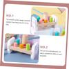 LALADEFIEE Wooden Cartoon Hammering for Early Education Portable Lightweight Adorable Whack Game Developing Brain Reaction Skills view 2