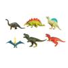 BCOATH 50pcs Plastic Dinosaur Set with Simulation Plants Dinosaur Models for Educational Fine Motor Skill Building Bucket Pack view 1