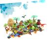 BCOATH 50pcs Plastic Dinosaur Set with Simulation Plants Dinosaur Models for Educational Fine Motor Skill Building Bucket Pack view 3