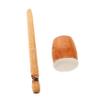 BRIGHTFUFU Handmade Wooden Frog Guiro Percussion Instrument with Mallet Stick for Music Education Creative Play Sustainable Wood Craft view 1