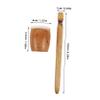 BRIGHTFUFU Handmade Wooden Frog Guiro Percussion Instrument with Mallet Stick for Music Education Creative Play Sustainable Wood Craft view 2