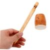 BRIGHTFUFU Handmade Wooden Frog Guiro Percussion Instrument with Mallet Stick for Music Education Creative Play Sustainable Wood Craft view 3