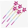 FELTECHELECTR 8pcs Star Shape Fairy Wands Plastic for Birthday Halloween Party Decorations Gold and Iridescent Safe Accessories for Princess Role Play and Cosplay Events view 2