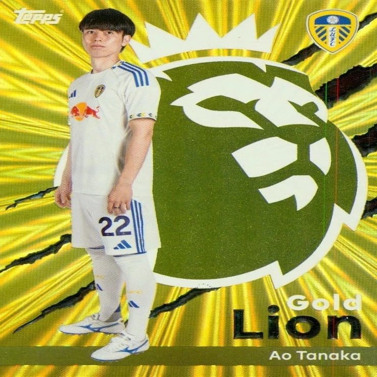 Premier League 2026 Ao Tanaka Gold Lion Trading Card