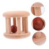 BCOATH Wooden Rattle for Boy Girl Years Old Early Educational Sensory Handbell Plaything Natural Wood Material Development for Indoor Outdoor Use view 3