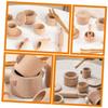 BCOATH Wooden Afternoon Tea Set for Year Old Tea Party Pretend Play Safe Material Social Skills Development Role-Playing view 4