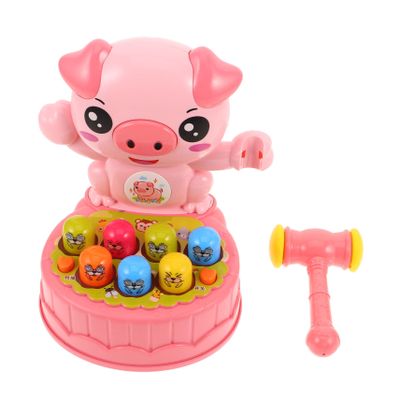 COOLHIYA Interactive Whack Game for Hammer Educational Motor Skill Development Plaything for Cartoon Design Boosting Coordination and Cognitive Abilities