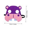 BCOATH 5pcs Animal Felt Masks for Party and Cosplay Elephant Tiger Hippo Giraffe Zebra Eye Masks for Costume Dress-up and Performance view 4