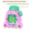 RAWECUD Silicone Case for Tamagotchi Paradise Electronic Pets Toy, Screen Protector and Lanyard for Tamagotchi Paradise Virtual Pet Accessories (Pink) view 2