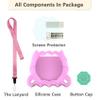 RAWECUD Silicone Case for Tamagotchi Paradise Electronic Pets Toy, Screen Protector and Lanyard for Tamagotchi Paradise Virtual Pet Accessories (Pink) view 3
