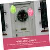 HAKIDZEL 3Pcs Inflatable Easter Egg Balloons Pink Yellow Green Outdoor Lawn Decorations for Garden Party Novelty Easter Scene Balloon Decor view 4
