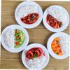 BRIGHTFUFU 5pcs PVC Fake Food Model Chinese Style Rice Simulation Play Kitchen Accessories for Pretend and Photography Prop No Odor Multipurpose Display view 3