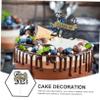 HAKIDZEL 10pcs Graduation Party Cake Picks Paper Cupcake Toppers Class of Congrats Decorative Cake Insert for Dessert Fruit Food-grade Safe view 3