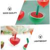BRIGHTFUFU 6pcs Wooden Gyro for Smooth Safe Spinning Tops Playthings Handheld Tops for Boys and Educational Traditional Montessori view 2