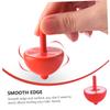 BRIGHTFUFU 6pcs Wooden Gyro for Smooth Safe Spinning Tops Playthings Handheld Tops for Boys and Educational Traditional Montessori view 3