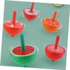 BRIGHTFUFU 6pcs Wooden Gyro for Smooth Safe Spinning Tops Playthings Handheld Tops for Boys and Educational Traditional Montessori view 4