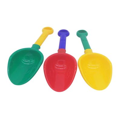 BRIGHTFUFU 3pcs PP Sand Scoop Lightweight Beach for Bright Random Colors Safe Plastic Material Easy to Clean and Hold Promotes Cognitive and Imaginative Play Random Color