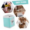 COOLHIYA Mini Washing Machine Realistic Pretend Play Appliance for Cosmetic Brush and Sponge Cleaning Safe Material Portable Role Play Gadget for Interaction view 4