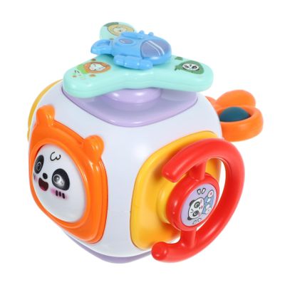 ORFOFE Montessori Busy Cube for Boy Girl Sensory Educational Busy Ball with Fine Motor Skill Development Plastic Construction Hand-Eye Coordination Enhancer for Cognitive Growth