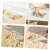 BCOATH 9pcs Beach Set with Sand Rake Shovel Watering Can Dinosaur Sand Molds Outdoor Sandbox Play Accessories for Creative Sandcastle Building and Interactive Beach Fun view 3