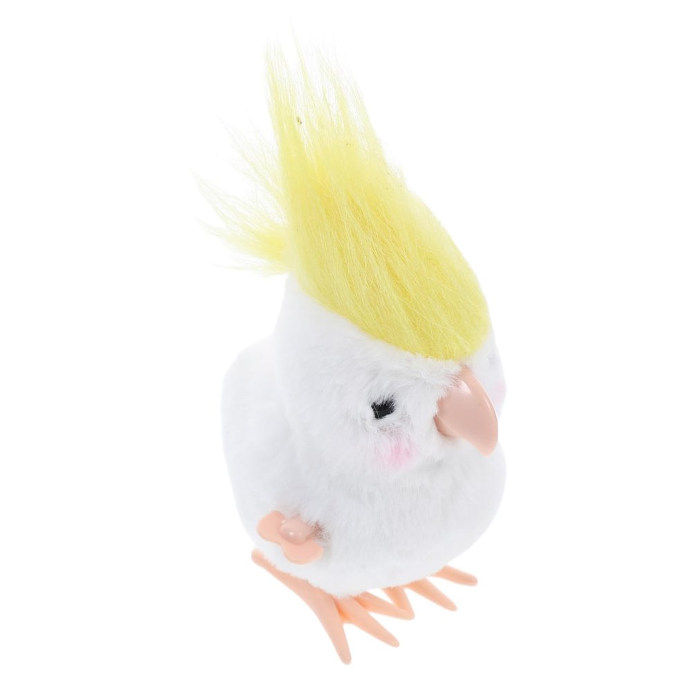 BCOATH Windup Plush Animal Cute Clockwork Parrot Easter Party Favor Compact Walk for Indoor Outdoor Play Classroom Reward