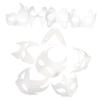 12Pcs DIY Blank Paper Masks for Cosplay Party with Cat Design Hand-painted Embryo Masks for Halloween Masquerade Carnival Decor Craft Paintable Costume Favors view 1