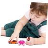 BRIGHTFUFU 5pcs Wind Up Animal Cartoon Design Manual Mechanism for Boys and Party Favors Educational Playthings Random Style and Color Random Color view 3