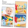 Totority 2Pcs Hammering Pounding Bench for Motor Skill Development Interactive Montessori for Cognitive Learning and Fun Whacking Game Entertainment view 3