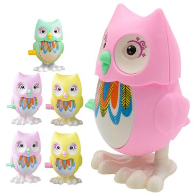 ORFOFE 6pcs Wind-up Owl for Clockwork Jumping Playthings Educational Delicate Plaything with Safe Smooth Edges Random Colors for Boys Random Color