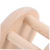 COOLHIYA Wooden Rattle Roller Snowman for Early Education Smooth Non-Toxic Sensory Development with Edges for Boy Girl Years Safe Natural Without Paint view 3