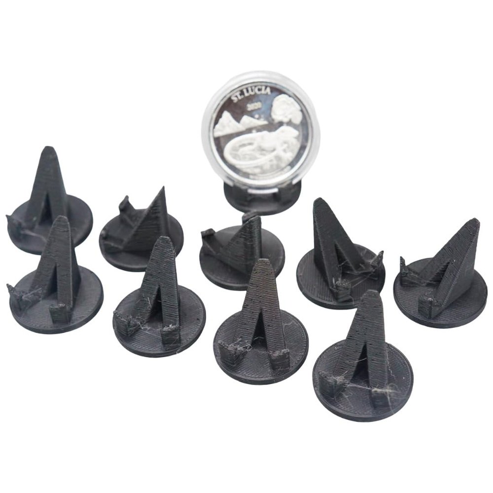 3DEXL 10pcs Universal Coin Display Stand Holders  Fits All Coins & Challenge Medallions