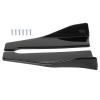2Pcs Side Skirt Rocker Splitters Lip Winglet Wing, Carbon Car Kit, 189in. ABS Side Splitter Extension for Rear Bumper, Enhances Aerodynamics and Sporty Look view 1