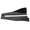 2Pcs Side Skirt Rocker Splitters Lip Winglet Wing, Carbon Car Kit, 189in. ABS Side Splitter Extension for Rear Bumper, Enhances Aerodynamics and Sporty Look view 3