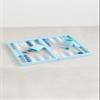 Tizo Design Women's 12" Faux Croc. Backgammon - Lite Blue, Blue, One Size view 1