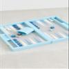 Tizo Design Women's 12" Faux Croc. Backgammon - Lite Blue, Blue, One Size view 4