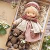 ALPHAINFUSE Handmade Waldorf Doll, Handmade Crocheted Vintage Cute Doll view 1