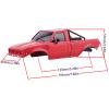 DJX SCX24 Body Shell with Bed Rack for Axial SCX24 C10 Bronco Wrangler Base Camp 1/24 RC Crawler Car (Red) view 3