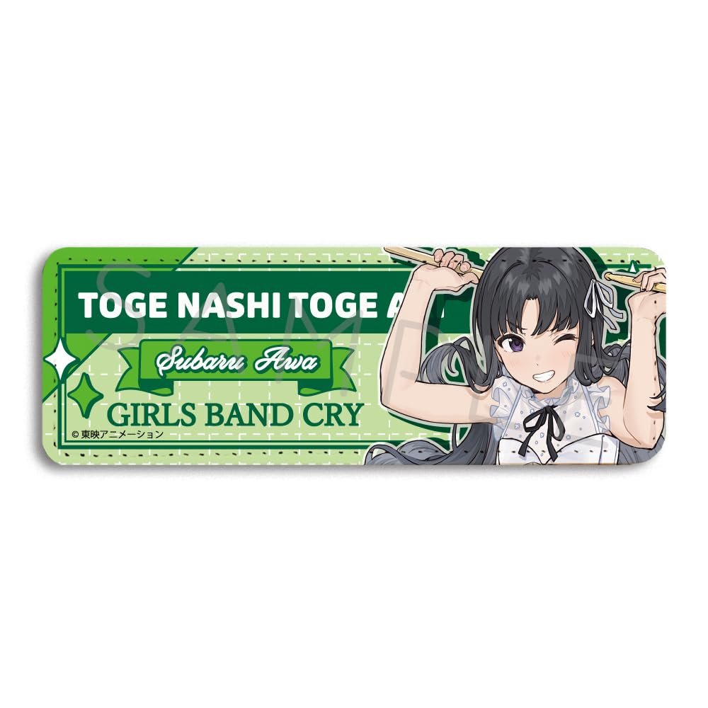 Anime Girls Band Cry TV Series 5 Leather Badge Long ZF