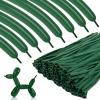 100pcs 260 Dark Green Long Balloons for Twisting, Skinny Thickening Latex Balloons for Animal Modeling and Arch Tying, Magic Show Party Supplies for Birthday Wedding Christmas Decoration view 1