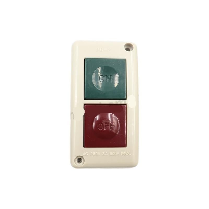 CEGQOXSH 1pcs Control Electronic Starter Machine Start Stop Button Box Button Switch PB-2