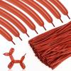 100pcs 260 Ruby Red Long Balloons for Twisting, Skinny Thickening Latex Balloons for Animal Modeling and Arch Tying, Magic Show Party Supplies for Birthday Wedding Christmas Decoration view 1