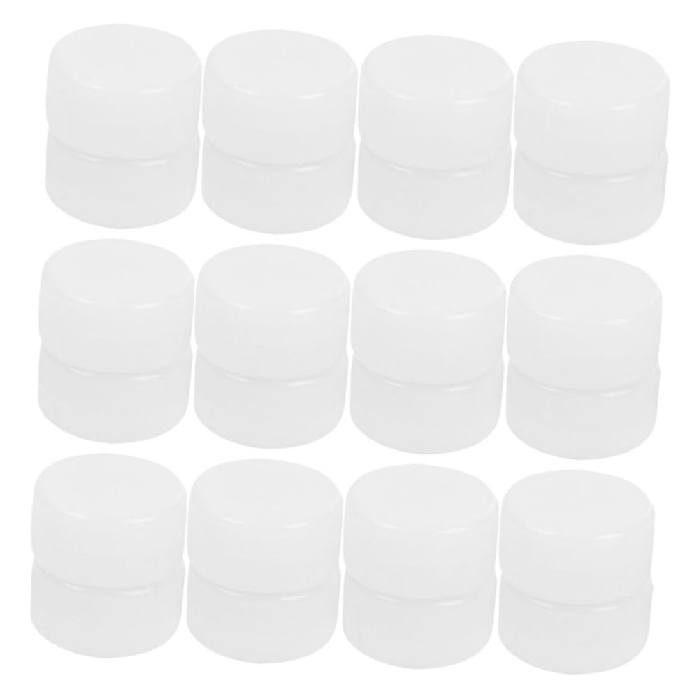 HAKIDZEL 50Pcs Rattle Plastic Ring Boxes Noise Making Accessories for DIY Craft Smooth Bells for Sewing and Sensory Play