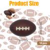 12/30/60-Pack Mini Football Stress Balls Soft Foam Football for Kids Small Squeeze Sport Balls Party Decorations, Favors Goodie Toy & Anxiety Relief Hand Exercise, School Rewards (60) view 2